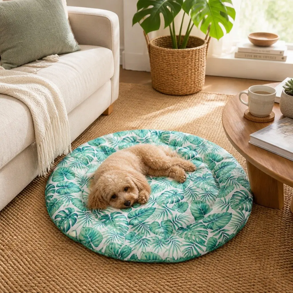 Pet Cooling Mat Large 60cm Self-Cooling Gel Bolster for Cats and Dogs