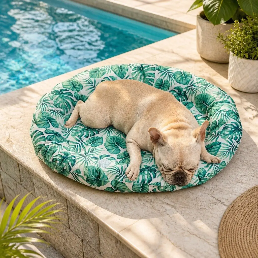 Pet Cooling Mat Large 60cm Self-Cooling Gel Bolster for Cats and Dogs