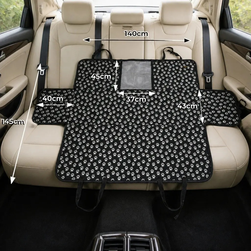 Pet Car Seat Cover Hammock Back Seat Protector Dog Travel Safety Waterproof