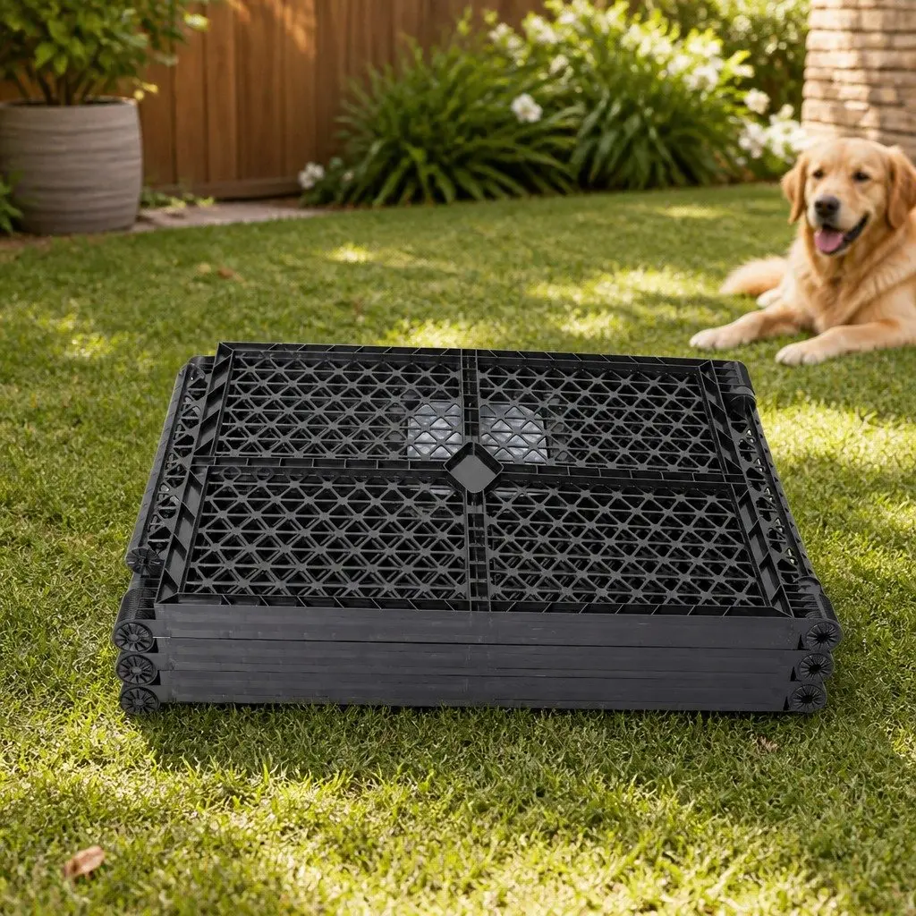 Pet Playpen Folding Dog Plastic Medium M Portable Indoor Outdoor Pen Gate Panels