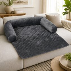 Pet Sofa Cover Dog Large Furniture Protector Machine Washable Anti-Slip Bolster