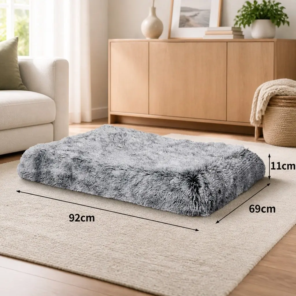 Dog Pet Bed Charcoal Medium Orthopedic Memory Foam Cushion Washable