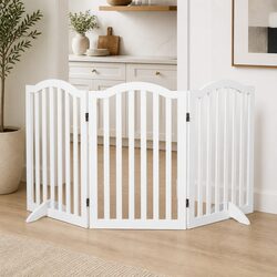 Compact Wooden Pet Gate - Easy to Use