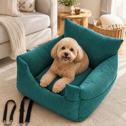 Pet Car Booster Seat Dog Protector Medium M Green Safe Travel Secure