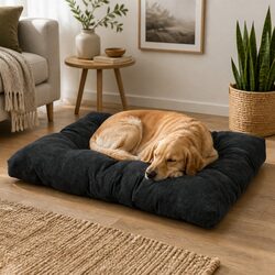 Pet Calming Bed Dog Cat Cushion Large Washable Tufted Comfort Sleep Nest