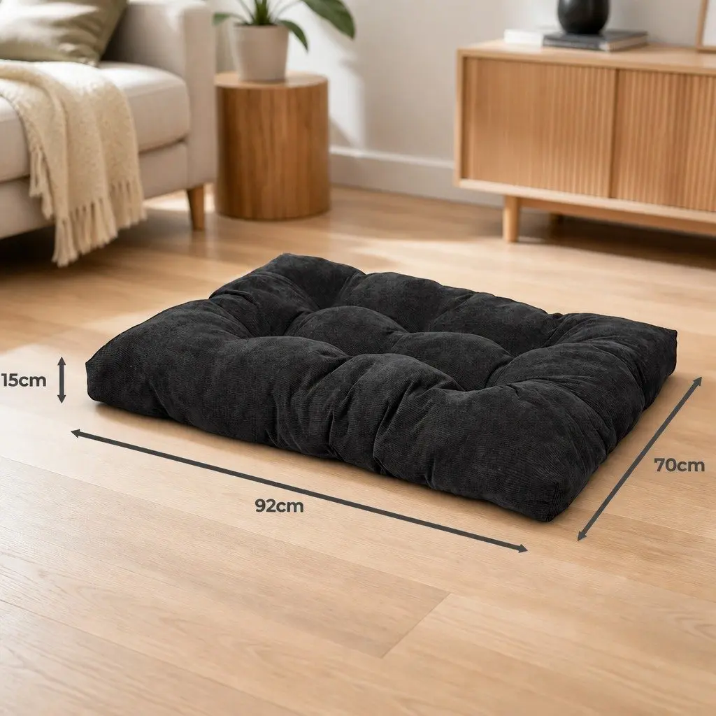 Pet Calming Bed Dog Cat Cushion Large Washable Tufted Comfort Sleep Nest