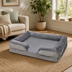 Memory Foam Pet Sofa Bed Cushion Large Dogs Cats Orthopedic Support Washable