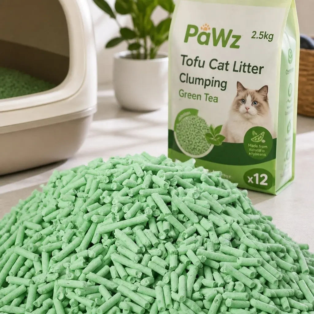 Tofu Cat Litter Green Tea Scent 2.5kg Biodegradable Flushable Odour Control