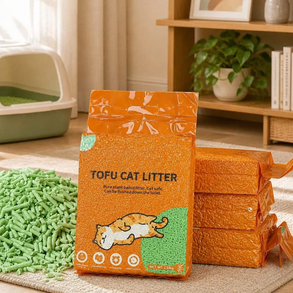 Tofu Cat Litter Green Tea Scent 2.5kg Biodegradable Flushable Odour Control