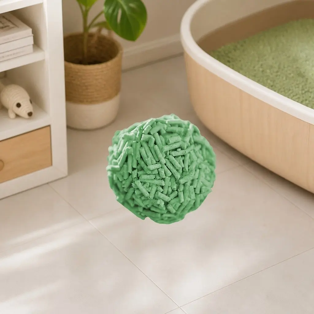 Tofu Cat Litter Green Tea 2.5kg Biodegradable Flushable Clumping Odour Control