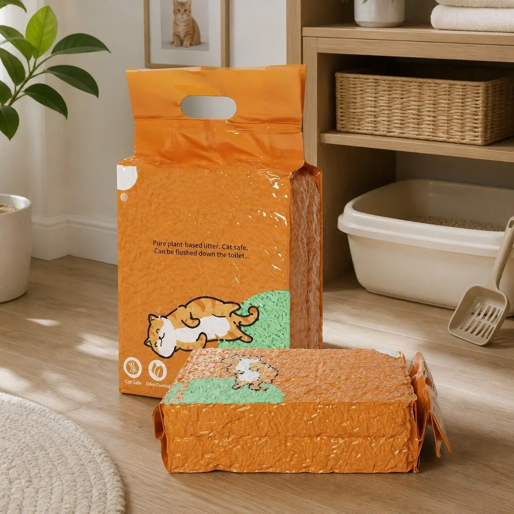 Tofu Cat Litter Green Tea Scent 2.5kg Clumping Biodegradable Flushable