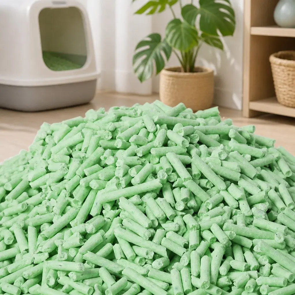 Tofu Cat Litter Green Tea Scent 2.5kg Clumping Biodegradable Flushable