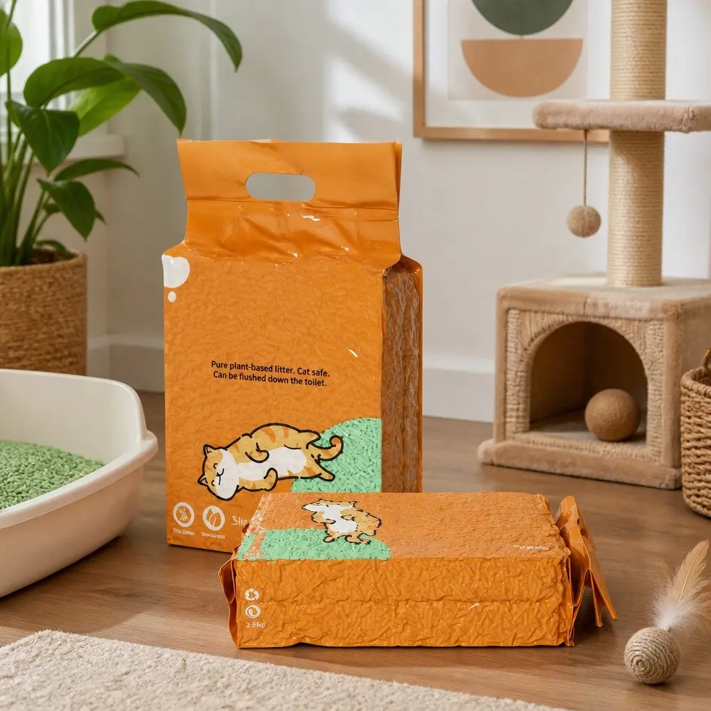 Tofu Cat Litter Green Tea 2.5kg Clumping Odour Control Flushable Biodegradable