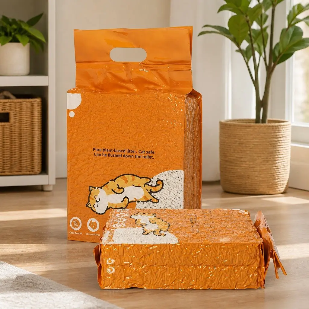 Tofu Cat Litter Natural Biodegradable 2.5kg Clumping Odour Control