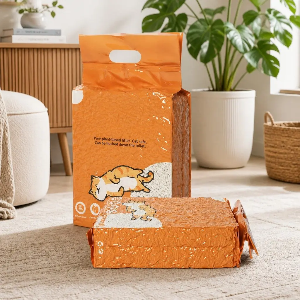 Tofu Cat Litter 2.5kg Natural Biodegradable Flushable Clumping Odour Control
