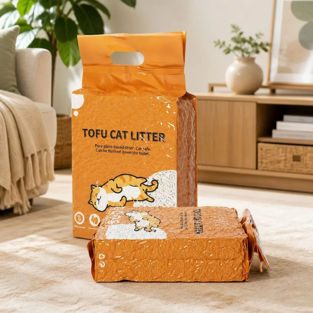 Tofu Cat Litter Clumping Natural Biodegradable Flushable Odour Control 2.5kg
