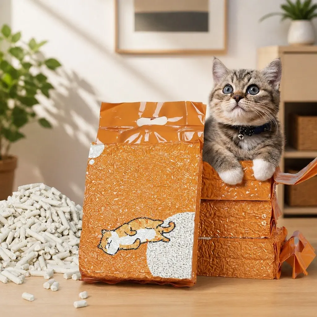 Tofu Cat Litter Natural 2.5kg Biodegradable Clumping Flushable Odour Control