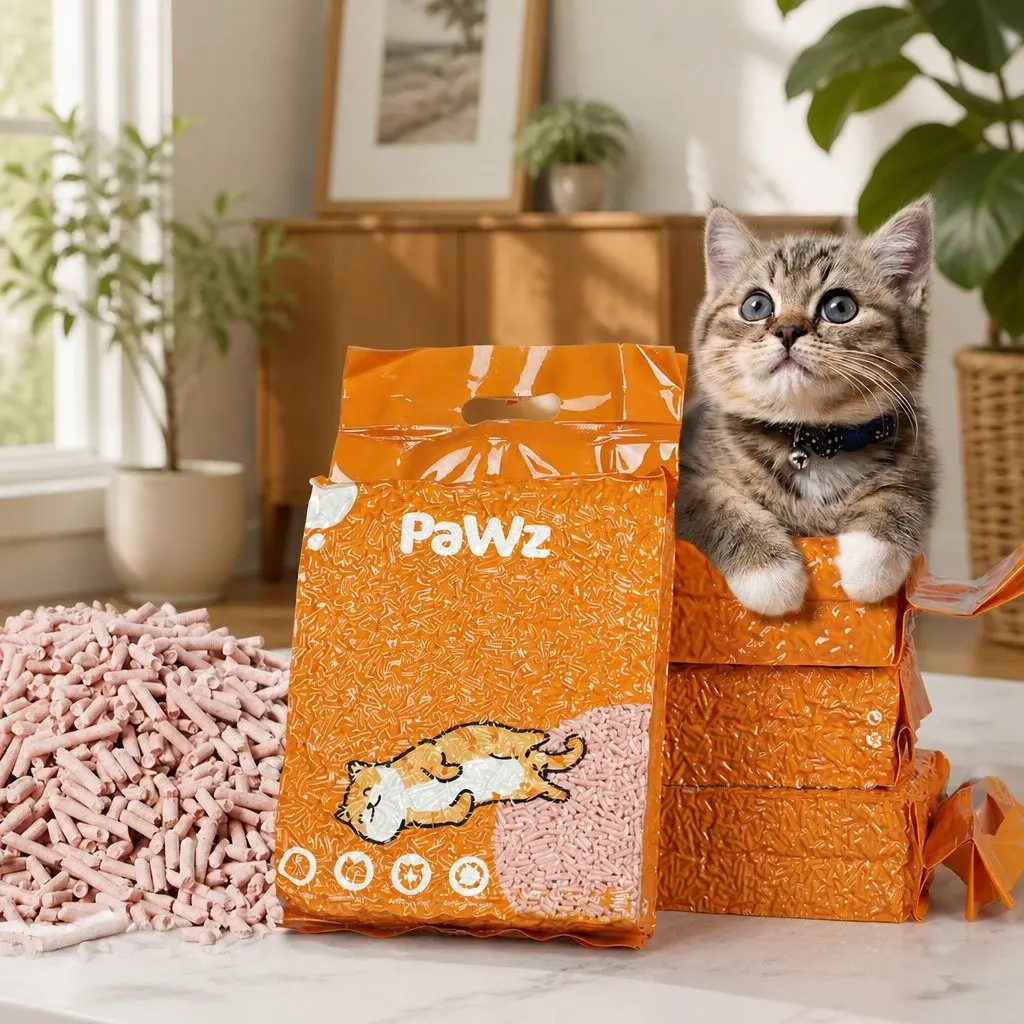 Tofu Cat Litter Clumping 2.5kg Biodegradable Soybean Fibre Odour Control Dust-Free Flushable