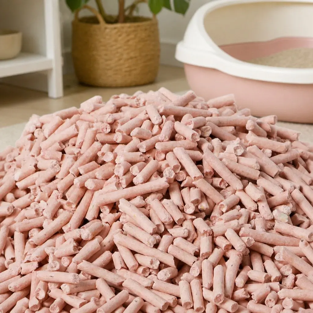 Tofu Cat Litter Peach Scent Clumping Biodegradable Flushable Odour Control