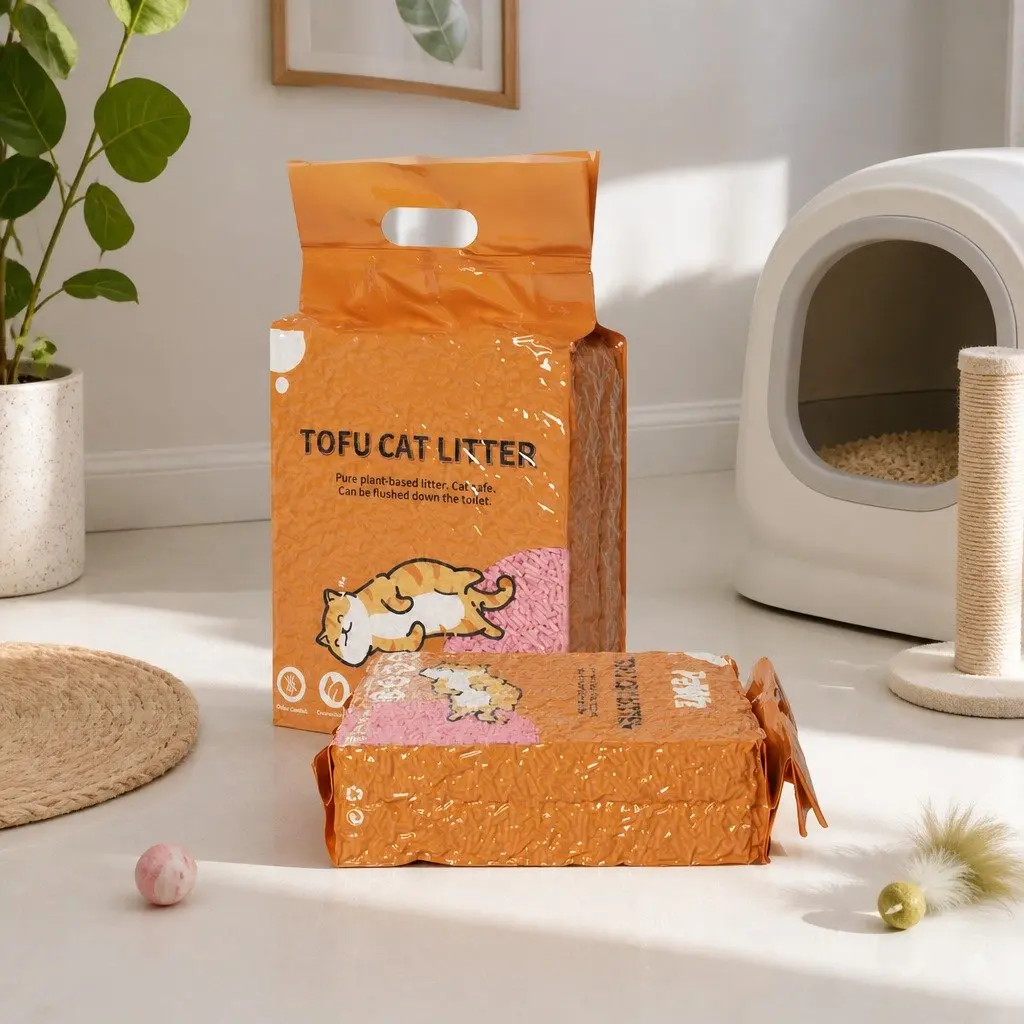 Tofu Cat Litter Watermelon Scent 2.5kg Clumping Biodegradable Natural