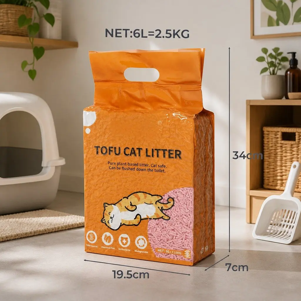 Tofu Cat Litter Watermelon Scent 2.5kg Clumping Biodegradable Natural