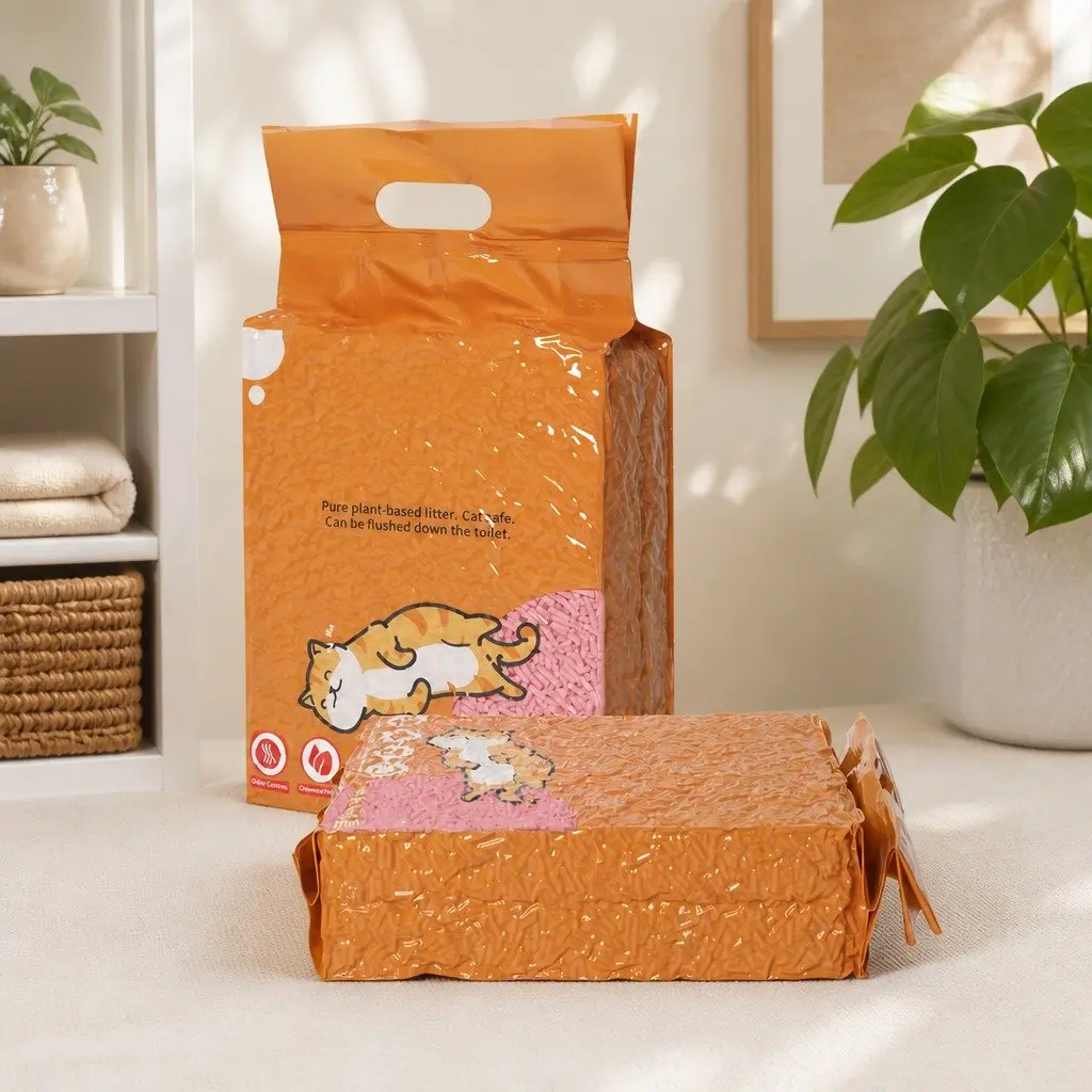 Tofu Cat Litter Watermelon Scent 2.5kg Clumping Biodegradable Flushable