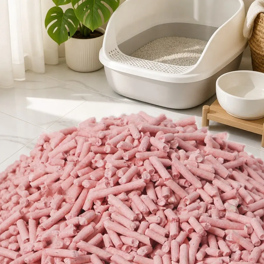 Tofu Cat Litter Watermelon Scent 2.5kg Clumping Biodegradable Flushable