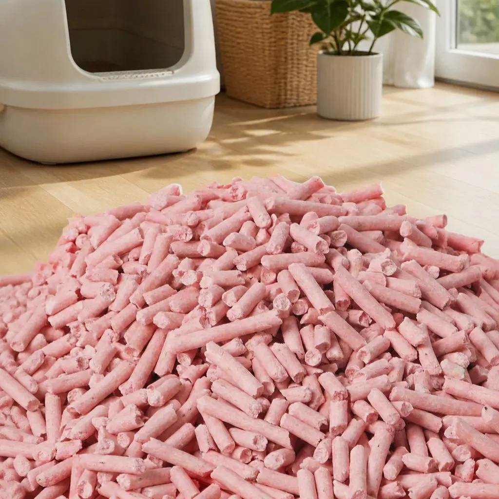 Tofu Cat Litter Watermelon Scent Clumping Biodegradable 2.5kg x4 Bags
