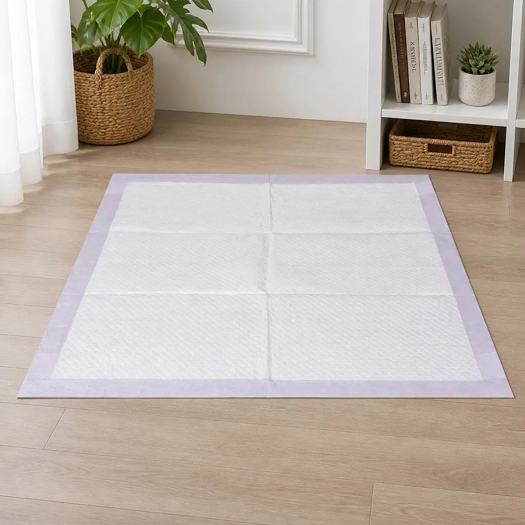 Pet Training Pad Lavender 60x60cm Absorbent Waterproof Odour Control