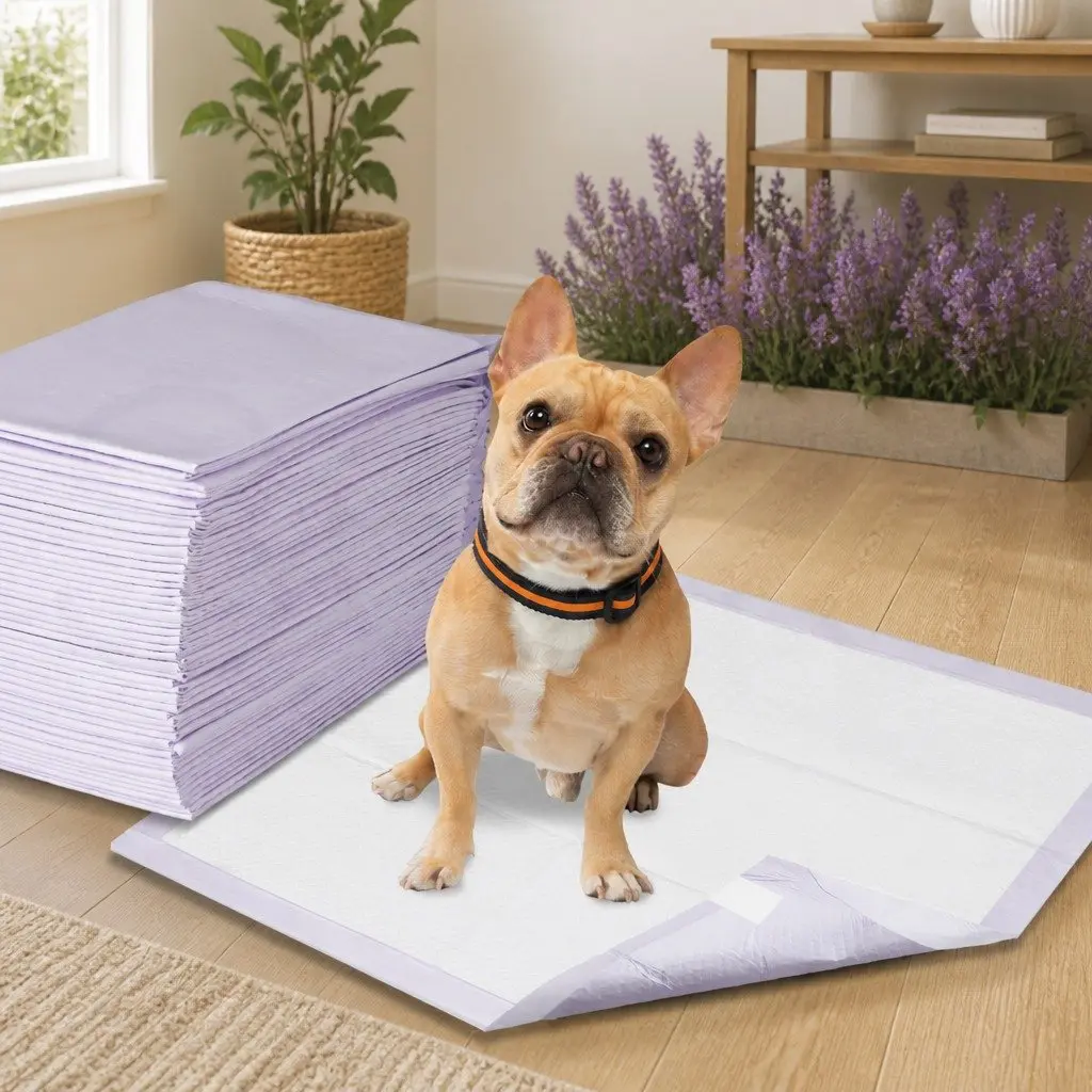 Pet Training Pad Lavender 60x60cm Absorbent Waterproof Odour Control