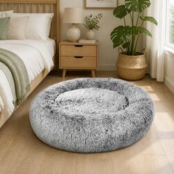 Charcoal Dog Bed with Memory Foam, Quick Comfort Solution