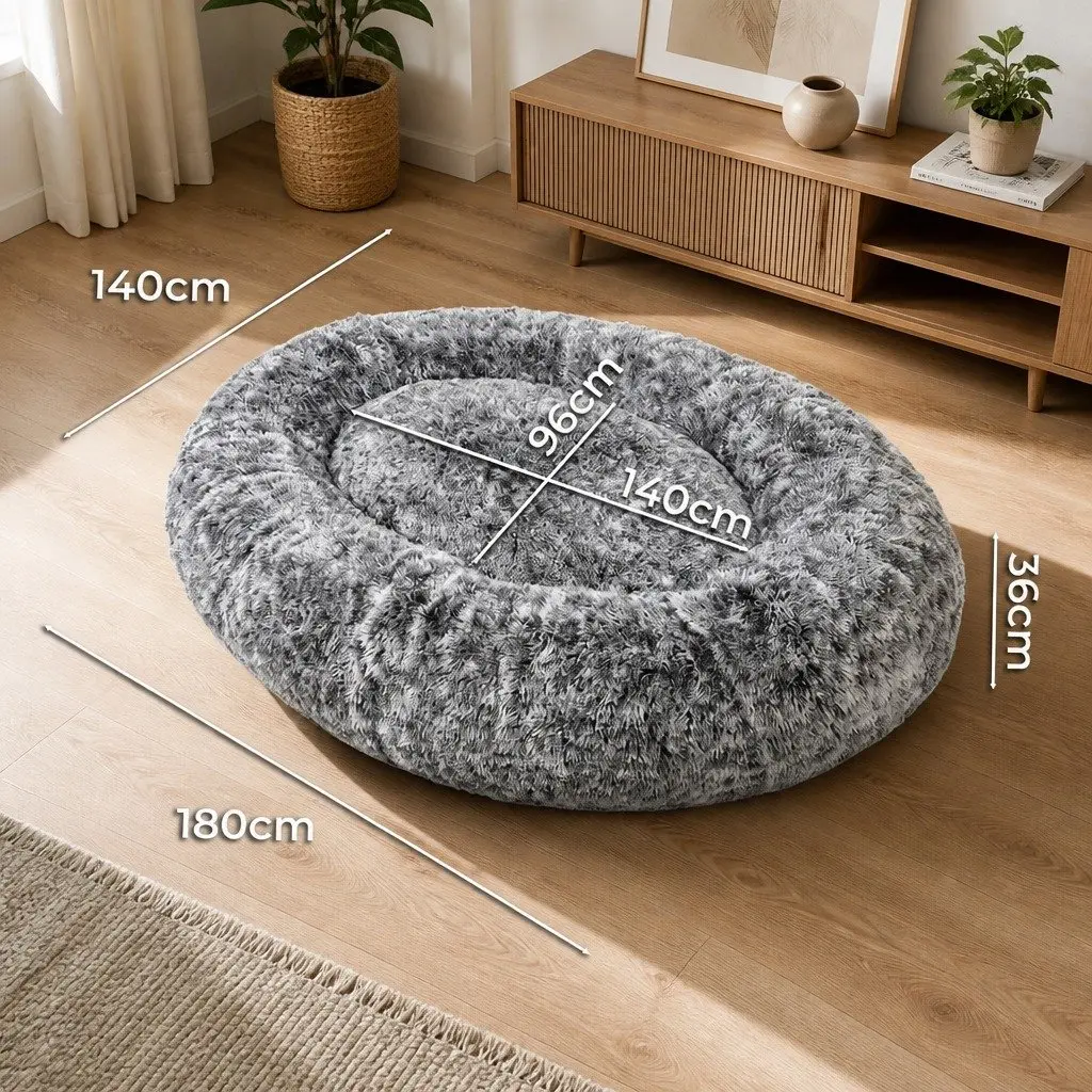 Memory Foam Floor Bed Cushion Adult Nap Daybed Grey Charcoal Removable Cover