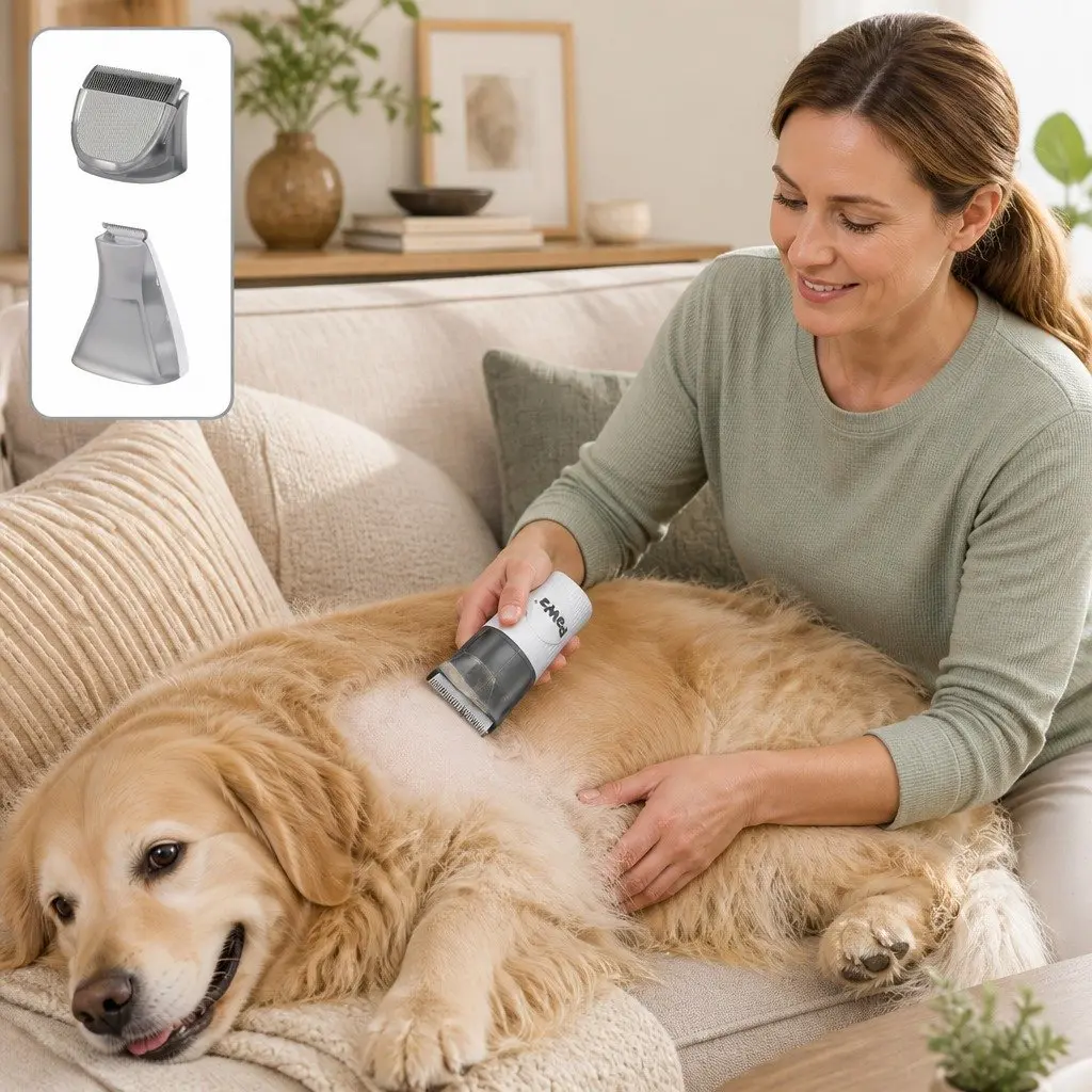 Pet Clipper Blades Set 2 Pcs Large Blade Paw Trimmer Grooming Replacement