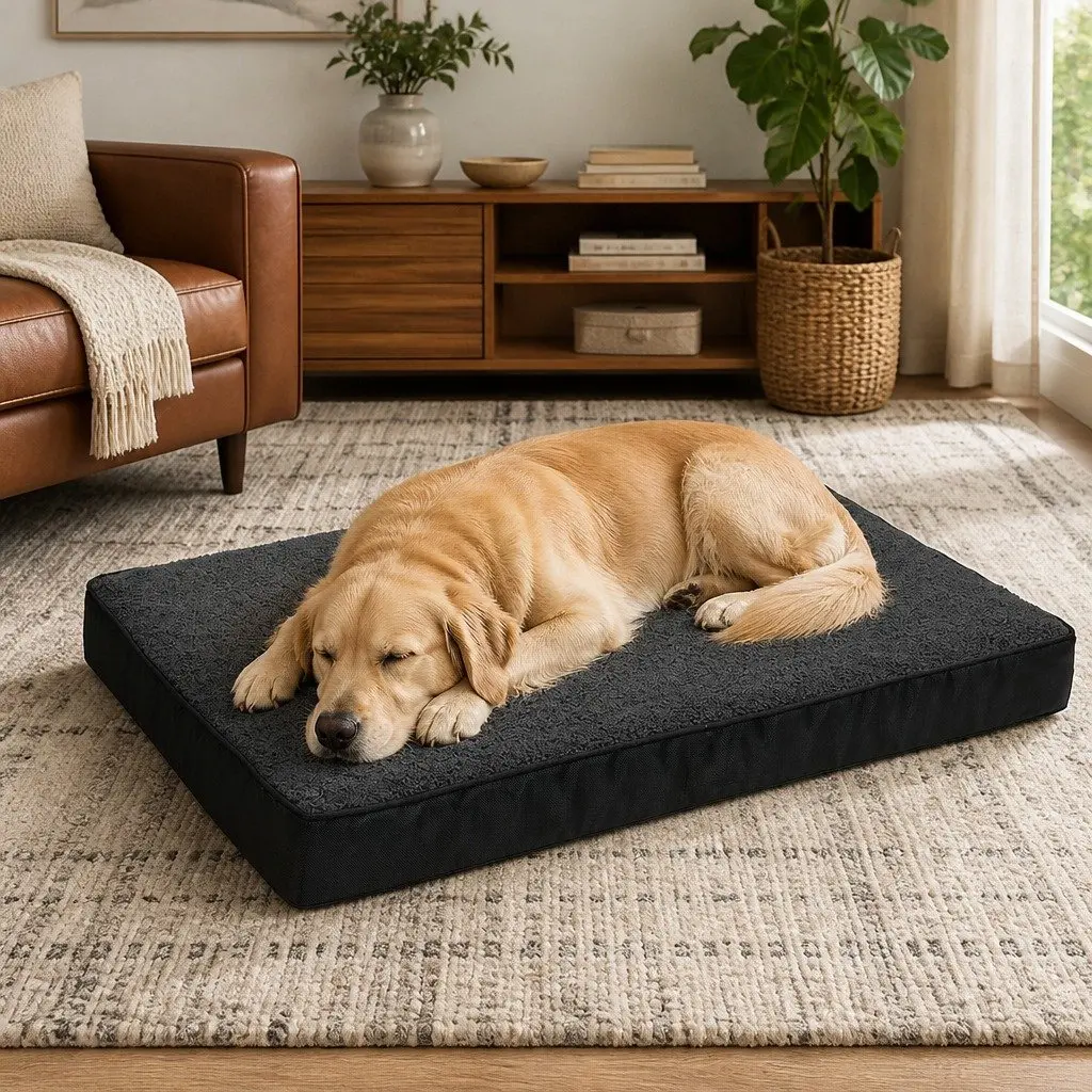 Orthopedic Pet Dog Bed Removable Washable Cover Non-Slip Bottom Foam Cushion XXL