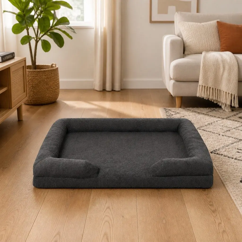Memory Foam Pet Sofa Bed Orthopaedic Dog Cat Cushion Removable Washable Cover