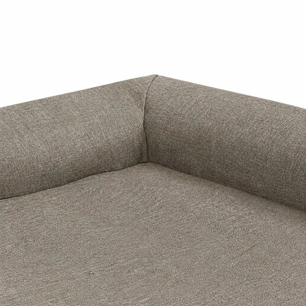 Orthopedic Dog Bed Coffee XL Memory Foam L-Shaped Bolster Comfort Support