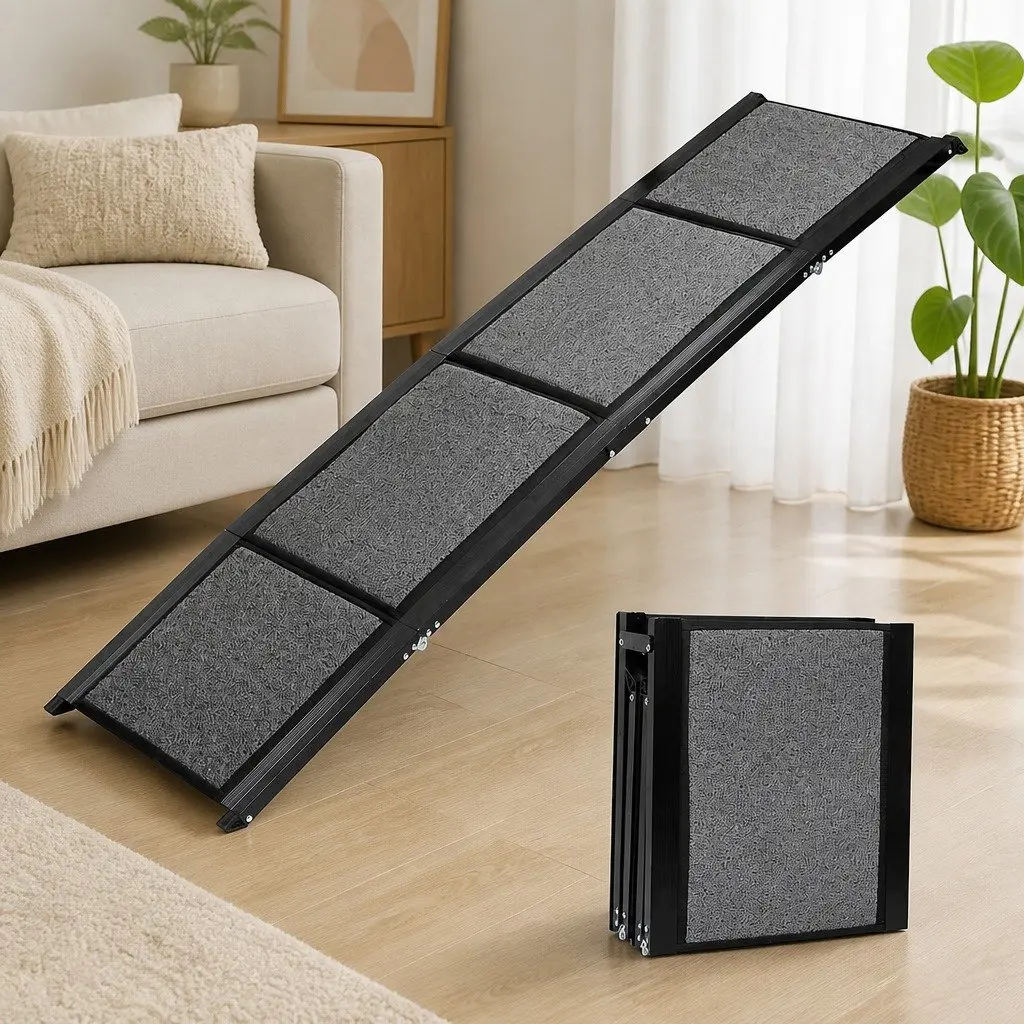 Dog Ramp Grey Extra Long Foldable Anti-Slip for Large Dogs 100kg