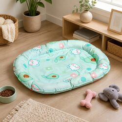 Concise Green Pet Cooling Mat for Summer Comfort