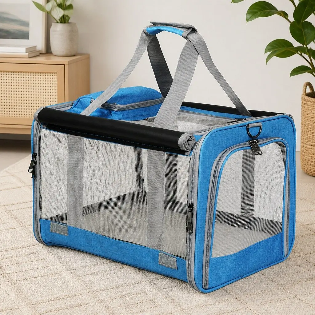 Pet Soft Carrier Bag 3 in 1 M Size Portable Shoulder Handbag Crossbody Dog Cat