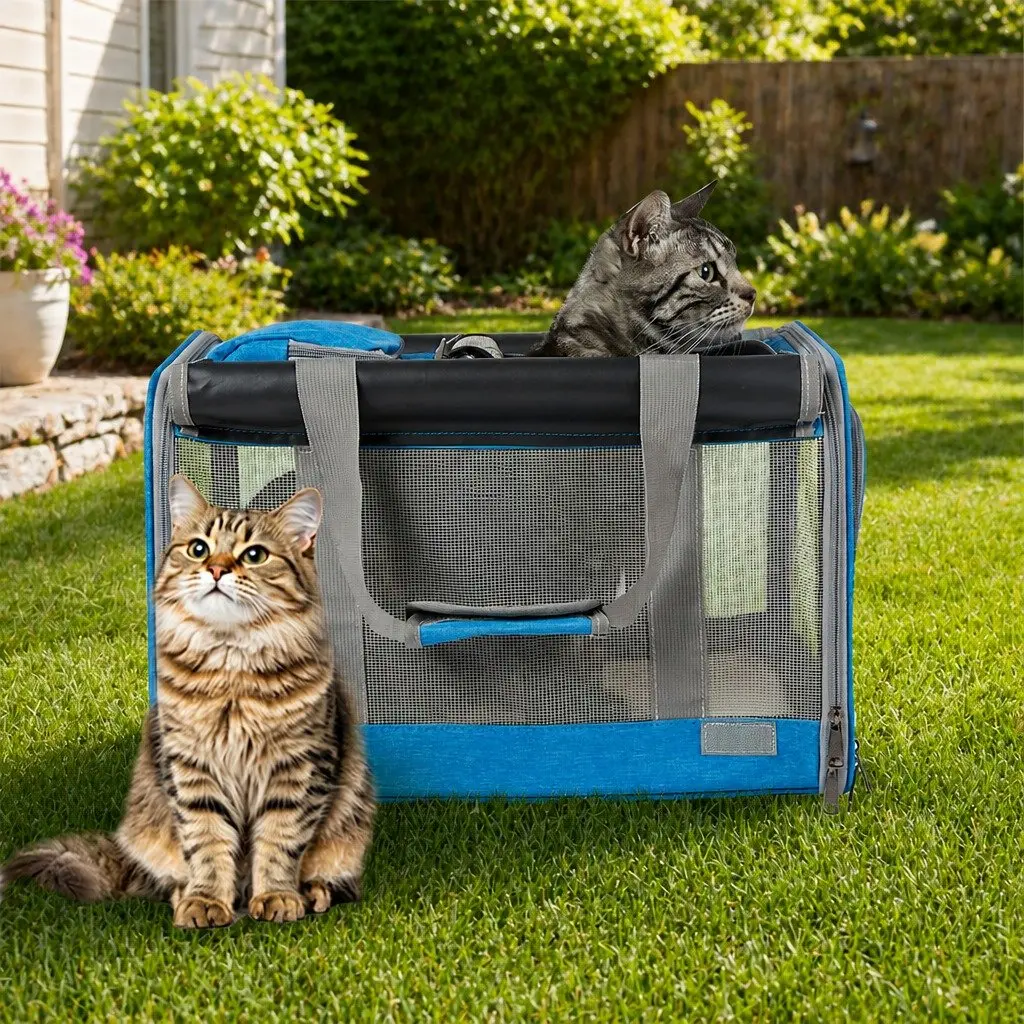 Pet Soft Carrier Bag 3 in 1 M Size Portable Shoulder Handbag Crossbody Dog Cat