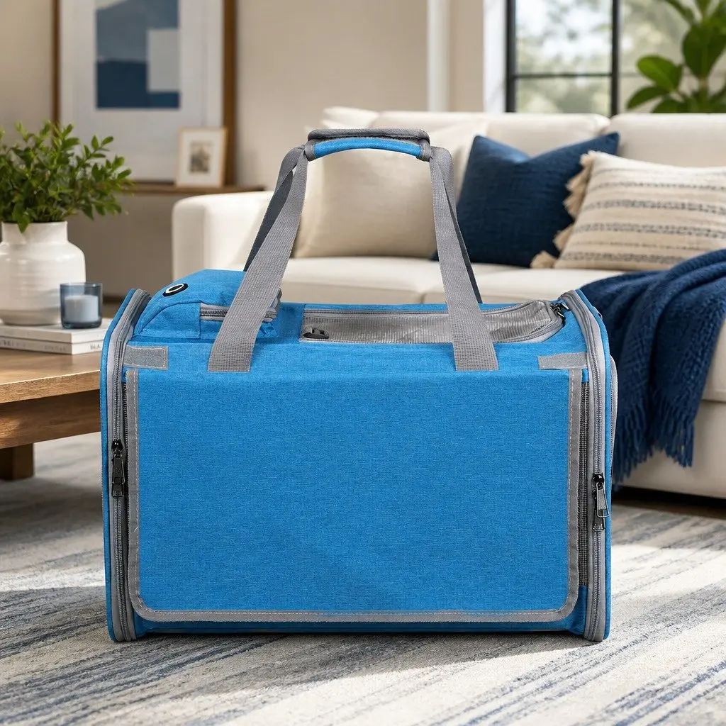 Pet Soft Carrier Bag XL Portable Dog Cat Travel Crate Foldable Shoulder Strap