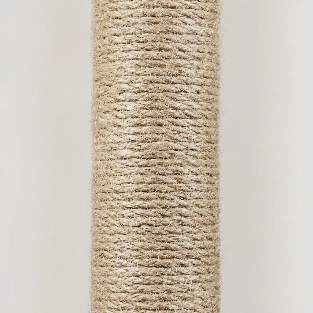 Cat Tree Tower Beige Large Multi-Level Climbing Platform with Sisal Scratching Posts and 360° Transparent Capsule Bed