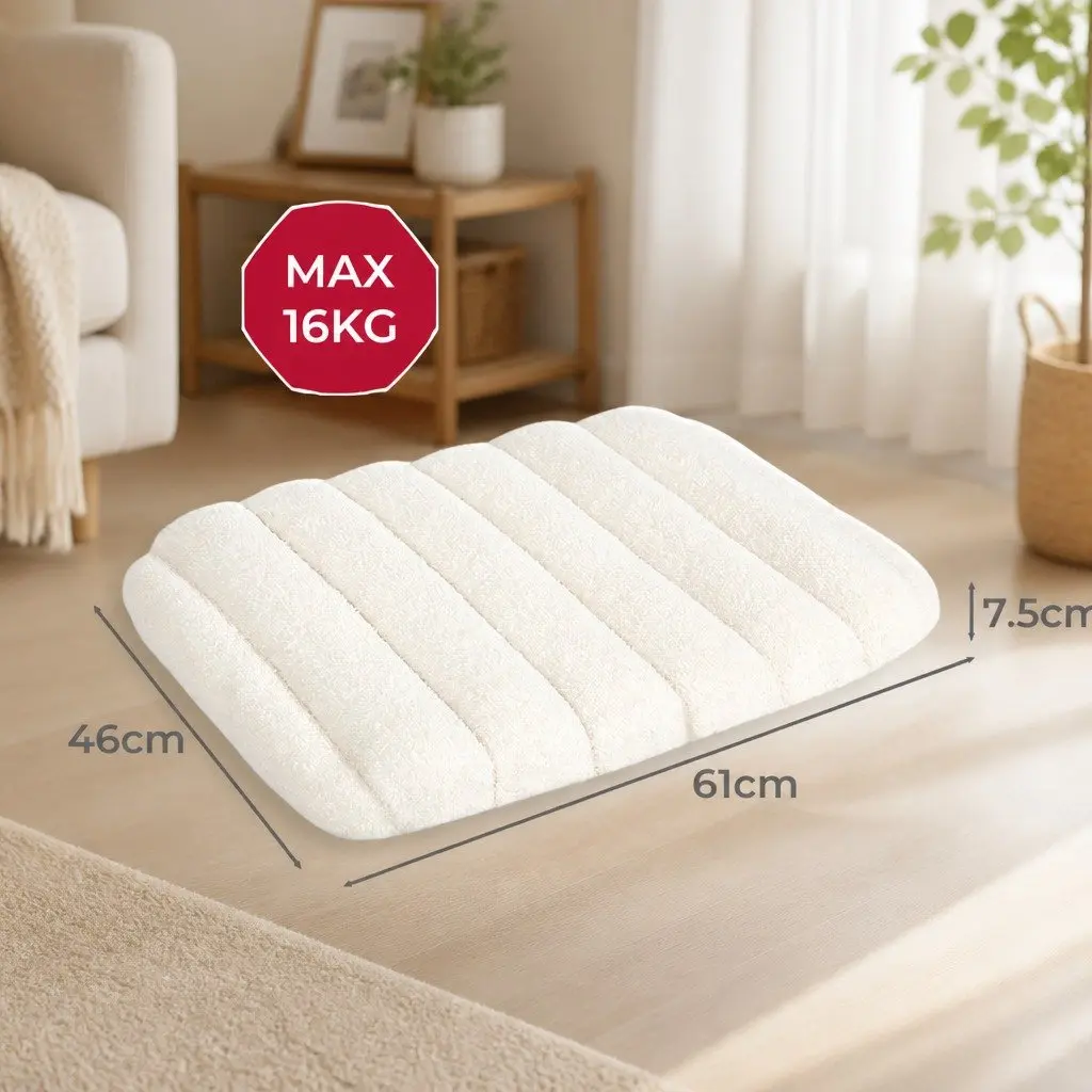 Orthopedic Dog Bed White Small Size Removable Washable Cover