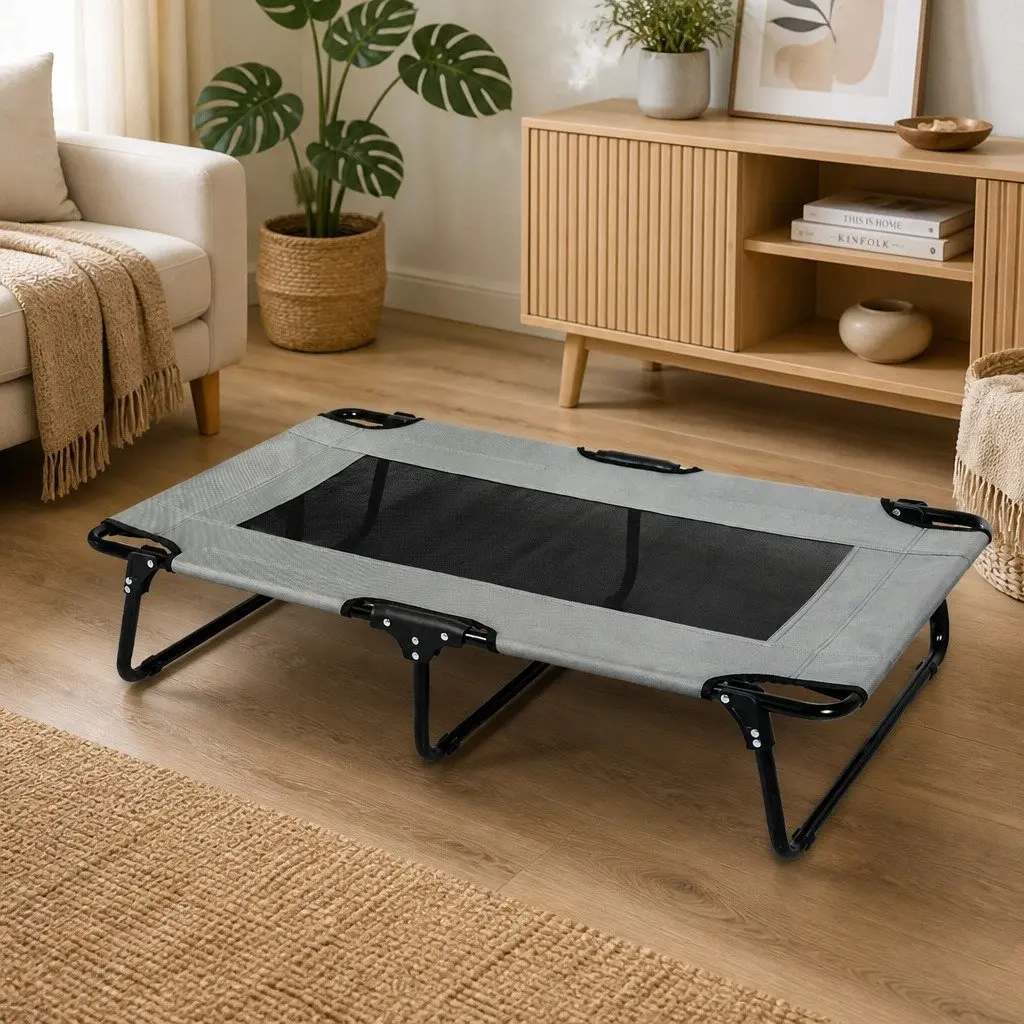 Elevated Pet Bed Large Raised Dog Trampoline Foldable Cooling Outdoor Indoor