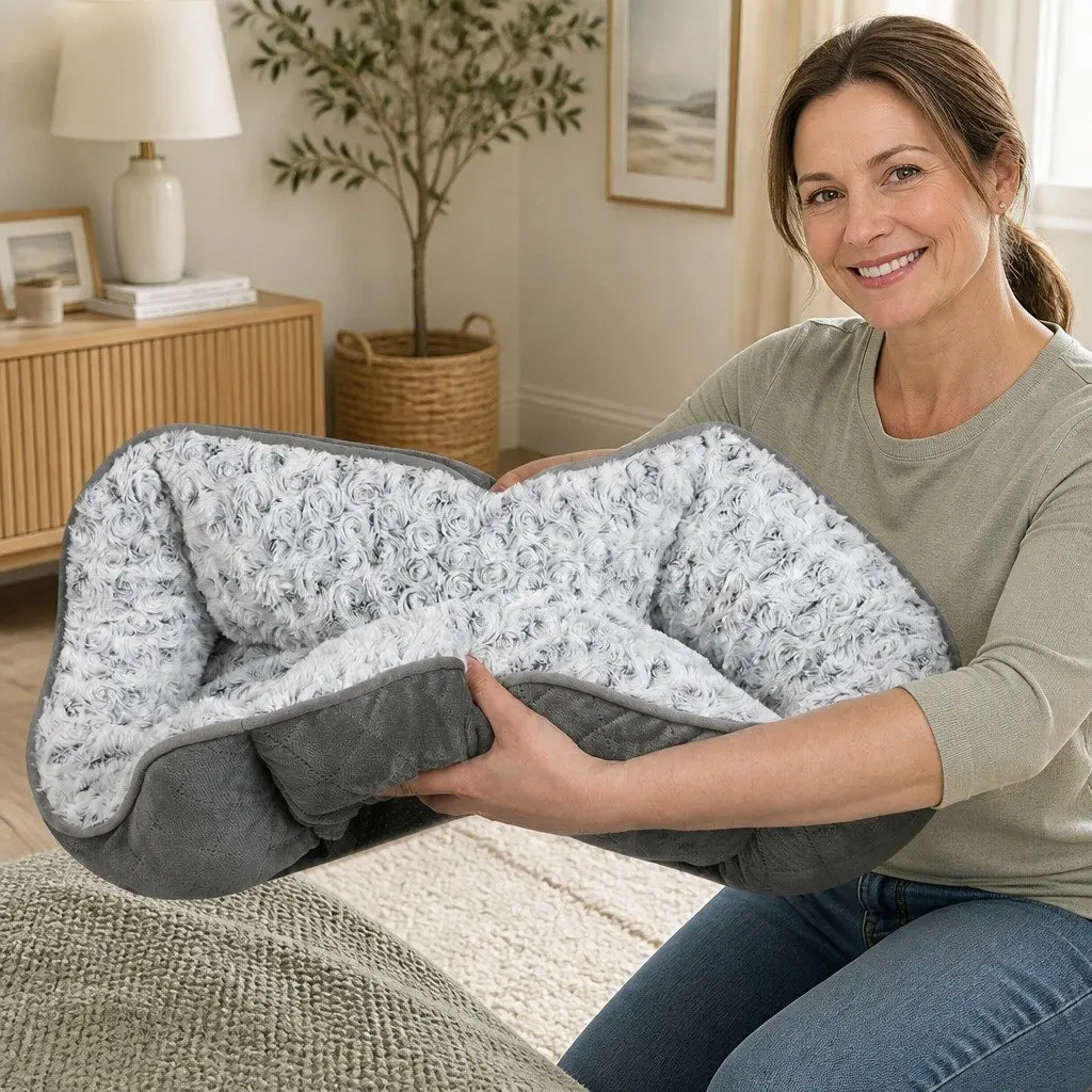 Large Orthopedic Dog Bed Calming Pet Cushion Removable Washable Cover Non-Slip