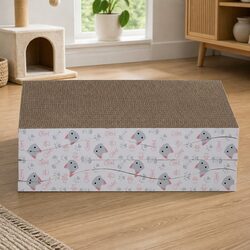 Concise Curved Cat Scratching Board Bed 4-Pack