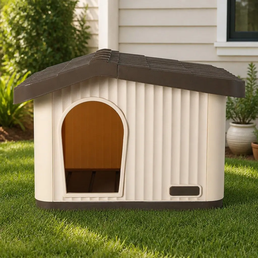 Plastic Dog Cage Kennel Small Dogs Ventilation Indoor Outdoor Pet House Portable