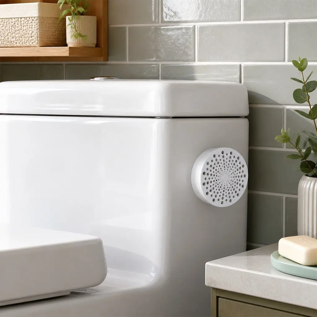 Cat Odor Eliminator White Compact Dual Lid Freshness Box