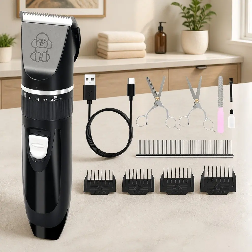 Grooming Clipper Kit for Dogs and Cats Hair Trimming Shaving Tool