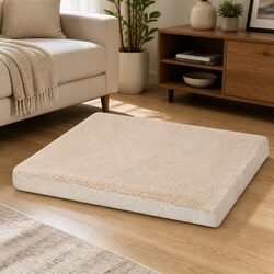 Soft Sherpa Dog Bed with Non-Slip Base for Stability